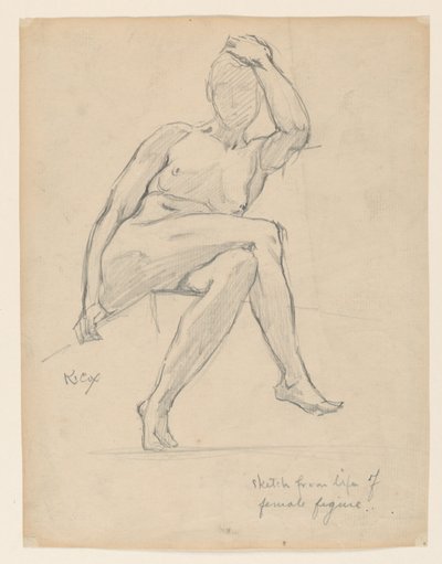 Studie einer weiblichen Figur von Kenyon Cox