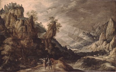 Landschaft mit Tobias und dem Engel von Kerstiaen Keuninck de