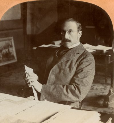 Sir Alfred Milner, britischer Staatsmann, 1900 von Keystone View Company