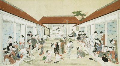 Frauenbad und Wäscherei von Kitao Shigemasa