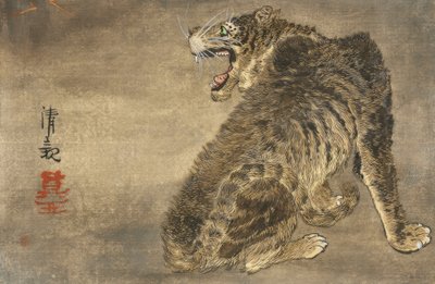 Tiger und Blitz von Kiyochika Kobayashi