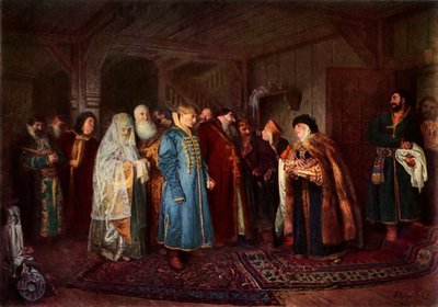 Eine Bojarenhochzeit, 1883, 1965 von Klavdi Vasilevich Lebedev