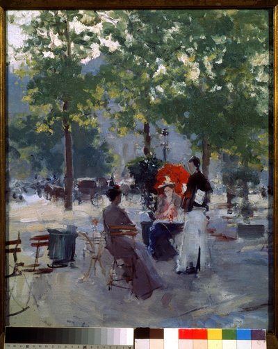 Café in Paris von Konstantin Alekseevich Korovin