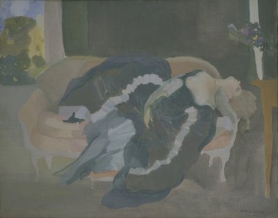 Schlafende junge Frau von Konstantin Andreevic Somov