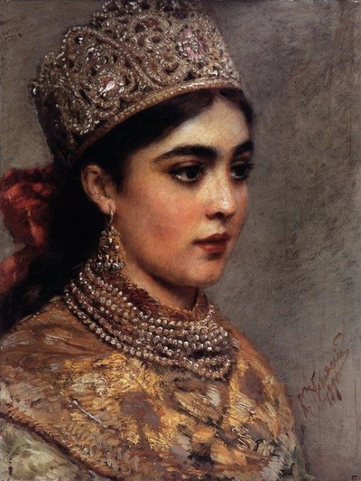 Die Bojarin, 1890 von Konstantin Egorovich Makovsky
