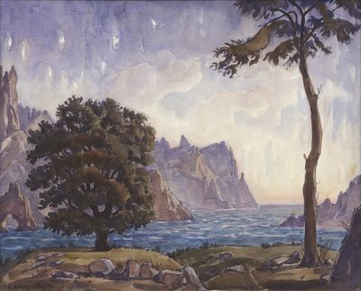 Landschaft, 1942 von Konstantin Fyodorovich Bogayevsky
