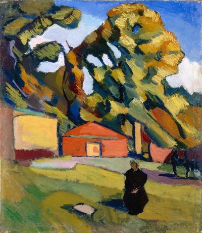 Dekorative Landschaft, 1928-1929 von Konstantin Nikolayevich Istomin