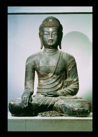 Sitzender Sakyamuni Buddha aus Chungung-ni von Korean School