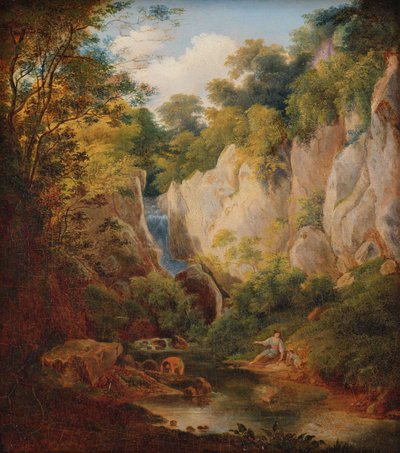 Landschaft mit Schlucht von Károly Markó d. Ä.
