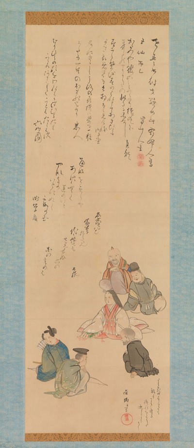 Die sechs poetischen Unsterblichen, ca. 1810 von Kubo Shunman