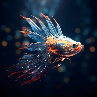 ein fliegender Fisch 2 von Kurt Heppke