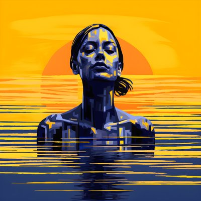 Enttäuschung in der Sonne, Wasserfrau von Kurt Heppke