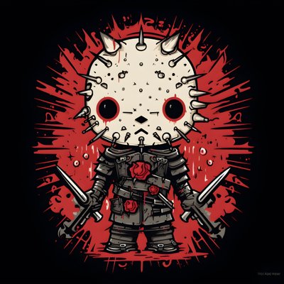 Hello Kitty als Pinhead Shirt Design von Kurt Heppke