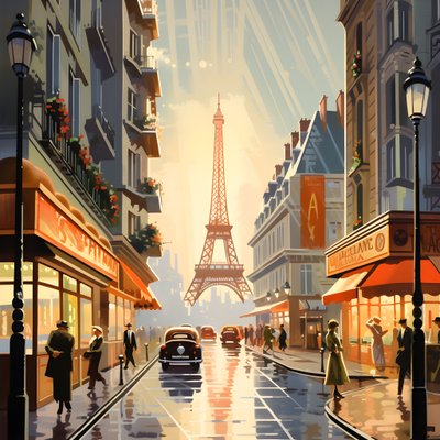 Werbeplakat, Paris, Frankreich 1 von Kurt Heppke