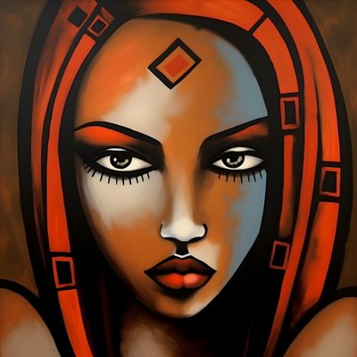 Afrikanische Frau 3 von Kurt Heppke