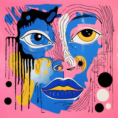 Pinkes Gesicht 1 von Kurt Heppke