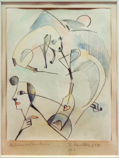 Das Schwein niest zum Herzen von Kurt Schwitters