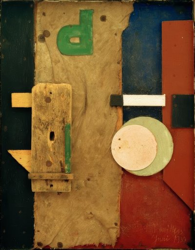 Merzbild P rosa von Kurt Schwitters