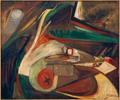 Ohne Titel (Abstraktes Bild) von Kurt Schwitters