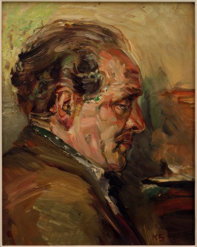 Porträt des Bildhauers Charoux von Kurt Schwitters