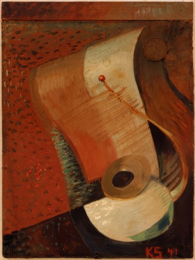 Stillleben mit Pfennig von Kurt Schwitters