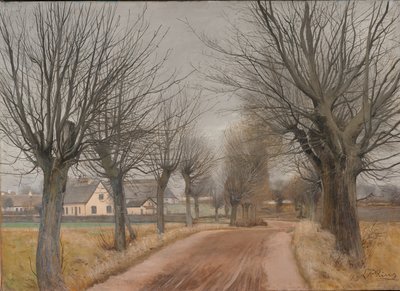 Eine Straße in der Nähe von Vinderød, Seeland von Laurits Andersen Ring