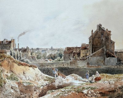 Montmartre im Jahr 1833 von Goblain von L. Goblain