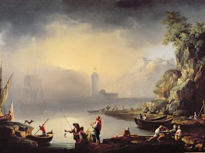 Hafenszene von La Croix de Marseilles
