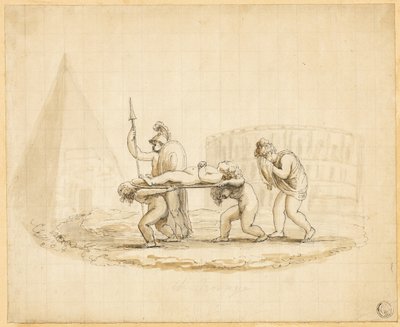 Putti, die eine römische Trauerprozession darstellen von Lady Diana Beauclerk