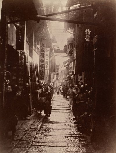 Commercial Street, Kanton (recto) von Lai Fong (Afong Studio)