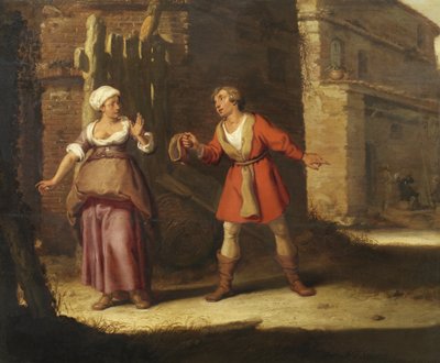 Abigail und Nabal von Lambert Jacobsz.