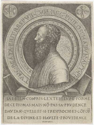 Porträt des Philologen Thomas von Ravenna von Lambertus Suavius