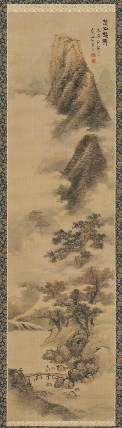 Klärende Herbstnebel in den Chu-Bergen von Lan Ying
