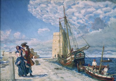 Spaziergang entlang der Pierpromenade von Lanceray