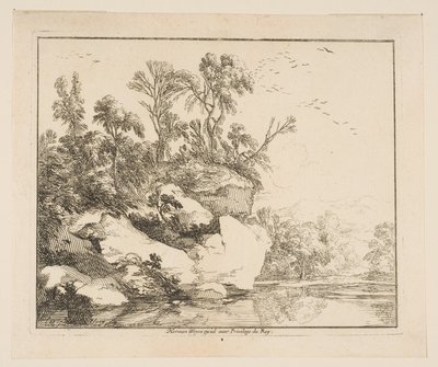 Die bedeckten Felsen, 1640 von Laurent de la Hyre