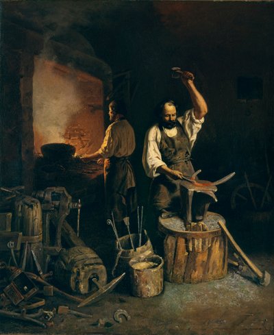 Die Schmiede, 1845 von Lavr Kuzmich Plakhov