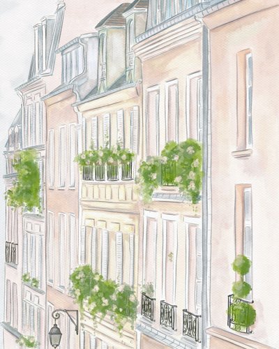 Pariser Gebäude, ca. 2023 von Leah Straatsma