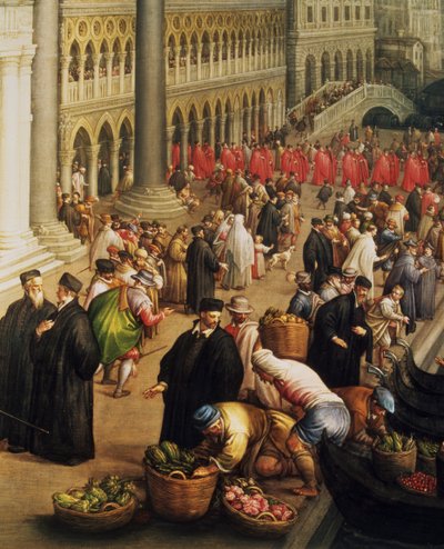 Riva degli Schiavoni, Venedig von Leandro da Ponte Bassano
