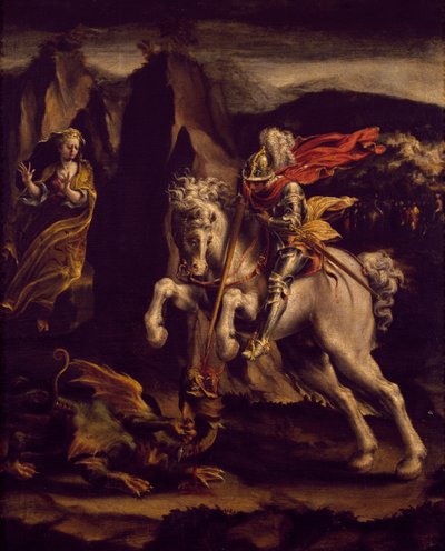 St. Georg und der Drache von Lelio Orsi da Novellara