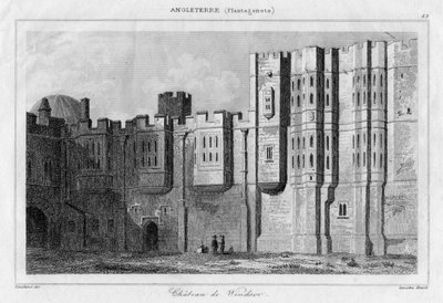 Schloss Windsor, Berkshire, 19. Jahrhundert von Lemaitre