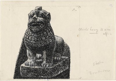 Bild eines Löwen von Leo Gestel