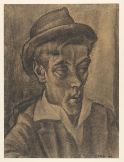 Büste eines Mannes mit Hut von Leo Gestel