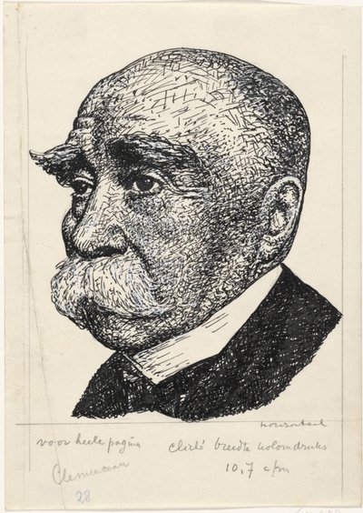 Porträt von George-Eugène-Benjamin Clemenceau von Leo Gestel