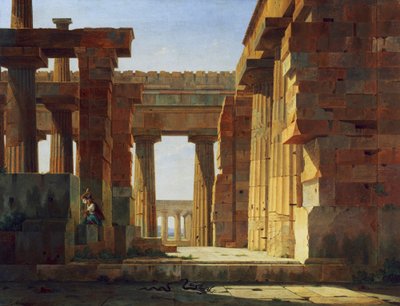 Der Poseidon-Tempel in Paestum von Leo von Klenze