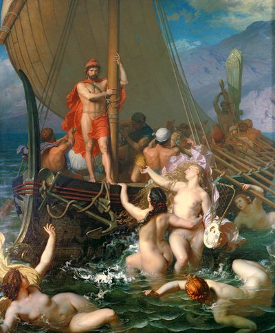 Odysseus und die Sirenen von Leon Auguste Adolphe Belly