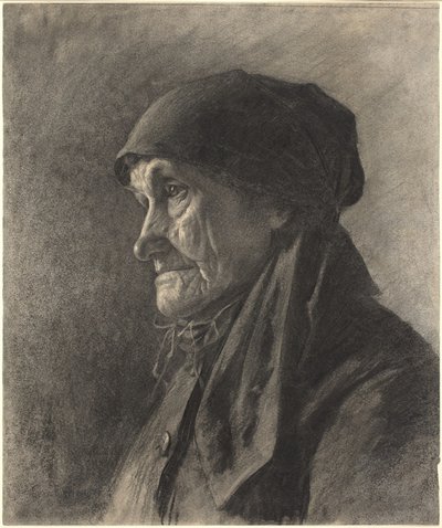 Eine ältere Bäuerin von Leon Augustin Lhermitte