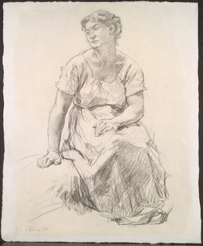 Sitzende Bäuerin von Leon Augustin Lhermitte