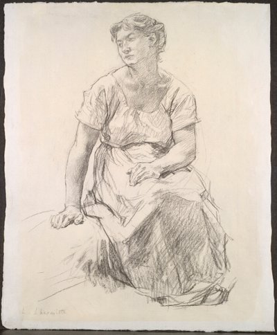 Sitzende Bäuerin, ca. 1885 von Leon Augustin Lhermitte