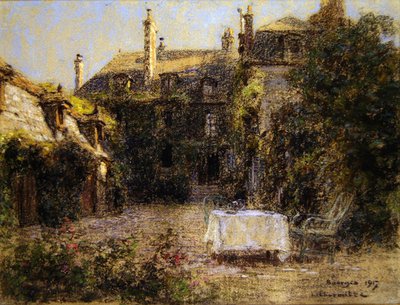 Der Garten des Künstlers in Bourges von Leon Augustin Lhermitte