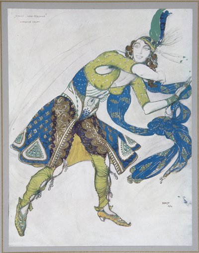 Indischer Tanz La Marquise de Casati, 1912 von Leon Bakst